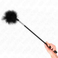 KINK - PLUMAS PARA COSQUILLAS CON MANGO DE PEDRERÍA 50 CM