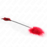KINK - PLUMAS PARA COSQUILLAS CON PALETA EN FORMA DE ROSA DE 8 CM