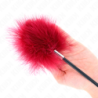 KINK - PLUMAS PARA COSQUILLAS CON PALETA EN FORMA DE ROSA DE 8 CM