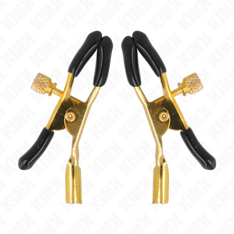 Pinzas para pezones KINK - Oro 6 cm