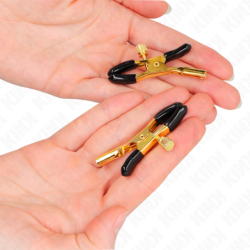 Pinzas para pezones KINK - Oro 6 cm