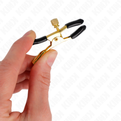 Pinzas para pezones KINK - Oro 6 cm