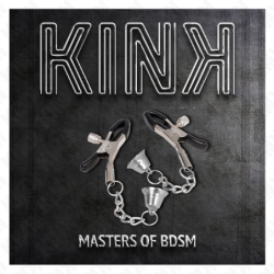 KINK - COLGANTE DE CAMPANA DE PLATA, PINZAS PARA PEZONES DE 6 CM