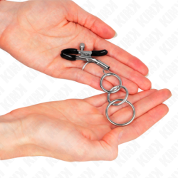 ABRAZADERA DE PEZONES KINK - 3 JUNTAS TÓRICAS DE 6 CM