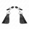 KINK - PINZAS PARA PEZONES CON BORLAS DE IMITACIÓN DE PIEL 6 CM