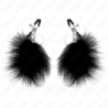 KINK - PINZA PARA PEZONES DE PLUMA NEGRA 7 CM
