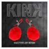 KINK - Pinza para pezón con bola de piel sintética roja de 6 cm