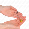 KINK - PINZAS PARA PEZONES DE CAMPANA FINAS DORADAS DE 7 CM