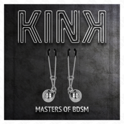 KINK - PINZAS PARA PEZONES DE CAMPANA FINAS, PLATEADAS, 7 CM