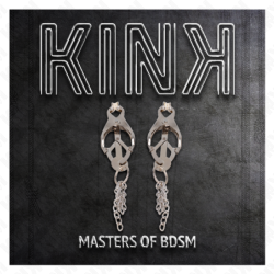 KINK - PINZAS PARA PEZONES CON FORMA DE TRÉBOL JAPONÉS Y PEQUEÑAS CADENAS DE PLATA