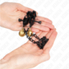 KINK - PINZAS PARA PEZONES DE CADENA PLANA CON CAMPANA, PLATA, 30 CM