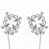 KINK - PINZAS PARA PEZONES CON FORMA DE FLOR METÁLICA Y CADENA