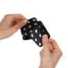 KINK - SUJECIÓN DE MUÑECA CON CIERRE A PRESIÓN, REMACHES, NEGRO, AJUSTABLE, 19-24 CM X 5,5 CM