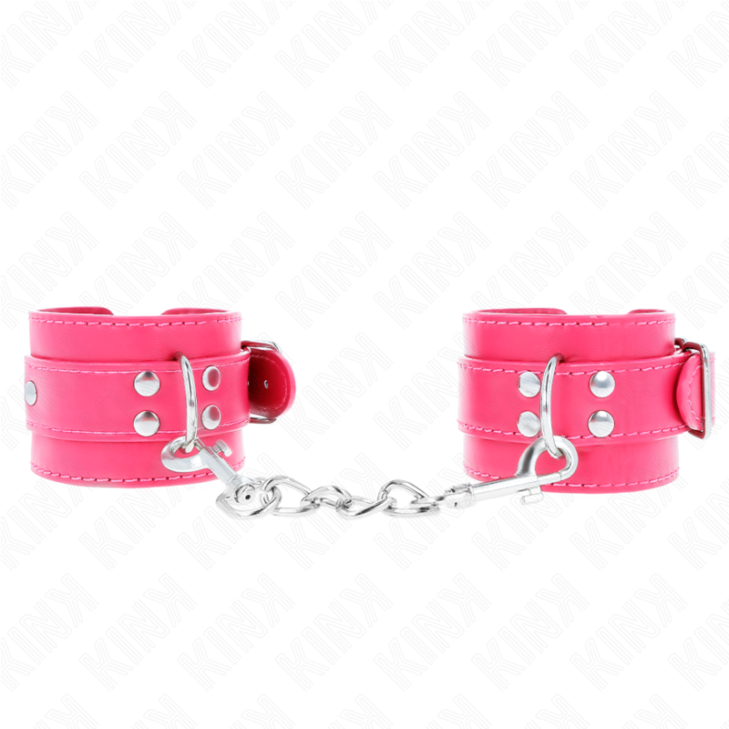 KINK - SUJECIÓN DE MUÑECAS FRAMBUESA ROSA CON FORRO FRAMBUESA ROSA AJUSTABLE 20-28 CM X 5.5 CM
