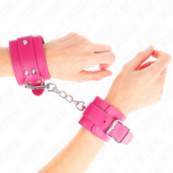 KINK - SUJECIÓN DE MUÑECAS FRAMBUESA ROSA CON FORRO FRAMBUESA ROSA AJUSTABLE 20-28 CM X 5.5 CM