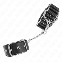 KINK - SUJECIÓN DE MUÑECA FINA CON BISAGRA, NEGRA, AJUSTABLE, 16-22 CM X 3,5 CM
