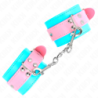 KINK - SUJETADORES DE MUÑECA LINDOS AZULES/ROSAS AJUSTABLES 16-28 CM X 5 CM