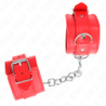 KINK - SUJECIONES DE MUÑECA SENCILLAS ROJAS AJUSTABLES 20-23 CM X 5,5 CM