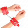 KINK - SUJECIONES DE MUÑECA SENCILLAS ROJAS AJUSTABLES 20-23 CM X 5,5 CM