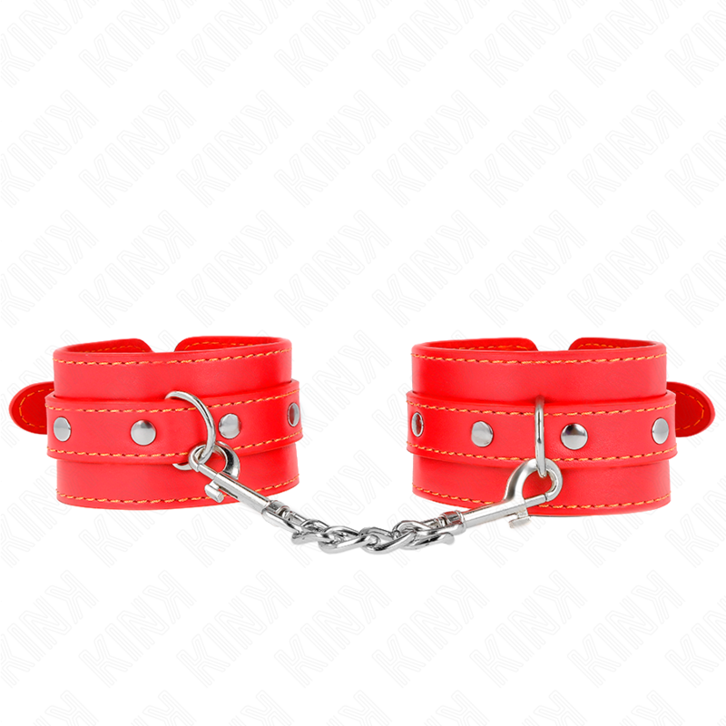 KINK - SUJECIONES DE MUÑECA FINAS ROJAS AJUSTABLES 21-33 CM