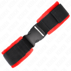 KINK - SUJECIÓN DE MUÑECA DE NYLON CON CIERRE DE VELCRO, MODELO NEGRO 1, AJUTABLE, 25-35 CM X 6 CM