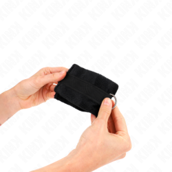 KINK - ESPOSAS DE MANO DE PIEL NEGRAS PARA PRINCIPIANTES 30 X 7 CM