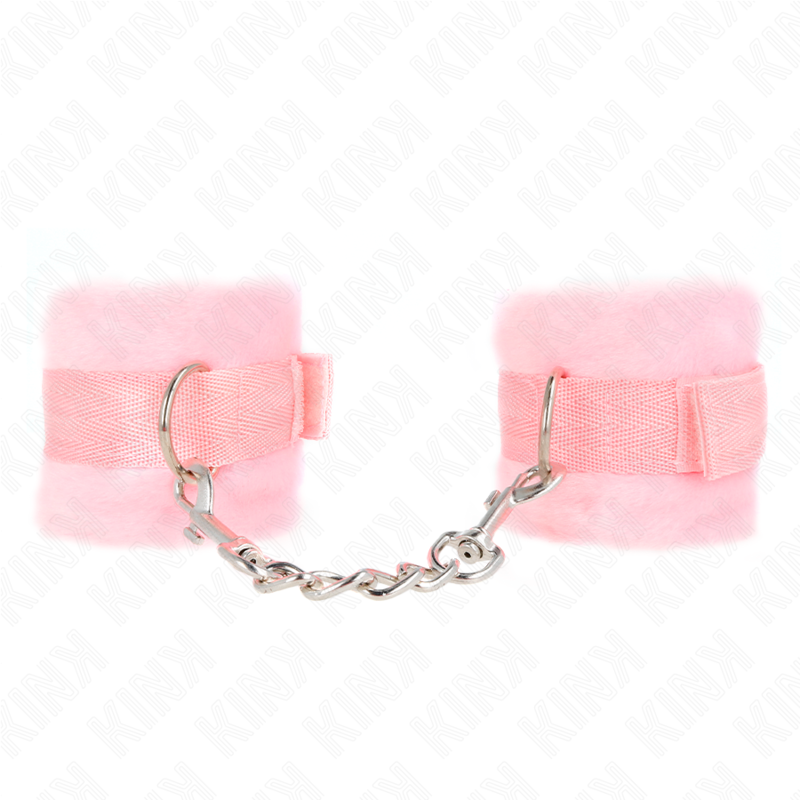 KINK - ESPOSAS DE MANO DE PIEL ROSA PARA PRINCIPIANTES 30 X 7 CM