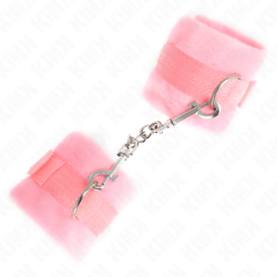 KINK - ESPOSAS DE MANO DE PIEL ROSA PARA PRINCIPIANTES 30 X 7 CM