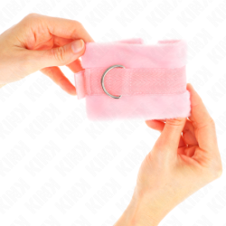 KINK - ESPOSAS DE MANO DE PIEL ROSA PARA PRINCIPIANTES 30 X 7 CM