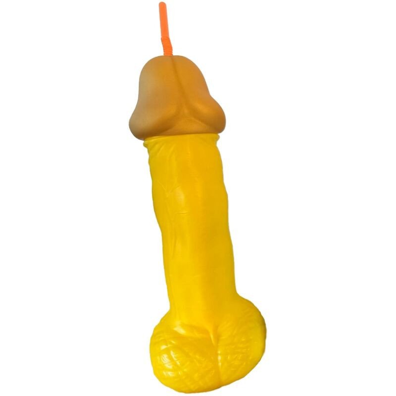 DIABLO PICANTE - PENE DE PLÁSTICO AMARILLO DE CRISTAL
