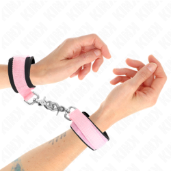 KINK - SUJETADORES DE MUÑECA DE NEOPRENO AJUSTABLES ROSA AJUSTABLES 22-34 CM