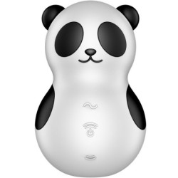SATISFYER - ESTIMULADOR Y VIBRADOR DE BOLSILLO PANDA BLANCO Y NEGRO