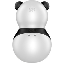 SATISFYER - ESTIMULADOR Y VIBRADOR DE BOLSILLO PANDA BLANCO Y NEGRO