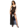 CHILIROSE - CR 4723 BABYDOLL LARGO Y TANGA NEGRO L