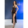 CHILIROSE - CR 4723 BABYDOLL LARGO Y TANGA NEGRO L