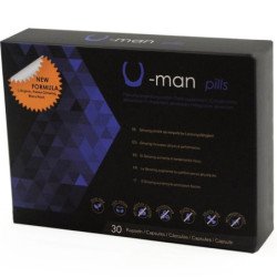 500 COSMÉTICOS - U-MAN AUMENTA EL TAMAÑO DEL PENE Y LA POTENCIA SEXUAL - 30 CÁPSULAS
