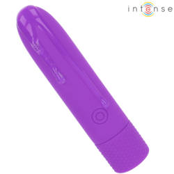 INTENSE - SYMONE VIBRADOR RECARGABLE POR USB, 8 VIBRACIONES, MORADO, 10 X 2,2 CM