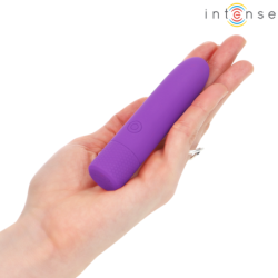 INTENSE - SYMONE VIBRADOR RECARGABLE POR USB, 8 VIBRACIONES, MORADO, 10 X 2,2 CM