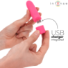 INTENSO - SYMONE VIBRADOR RECARGABLE POR USB, 8 VIBRACIONES, ROSA, 10 X 2,2 CM