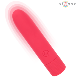 INTENSO - SYMONE VIBRADOR RECARGABLE POR USB, 8 VIBRACIONES, ROJO, 10 X 2,2 CM