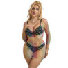 SUBBLIME - 952440 CONJUNTO DE 2 PIEZAS DE RED DE MANGA LARGA ARCOÍRIS TALLA ÚNICA