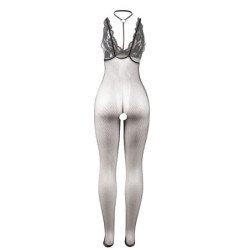 SUBBLIME - 951993 BODY DE RED NEGRO TRANSPARENTE SIN ENTREPIERNA TALLA ÚNICA