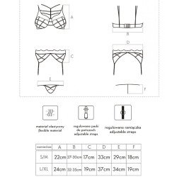 LIVCO CORSETTI FASHION - SOLEDAD LC 20217 SUJETADOR + PANTY + LIGUERO L/XL
