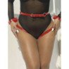 SUBBLIME - 953706 ESPOSAS CON CINTURÓN BONDAGE ROJO TALLA ÚNICA