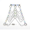 SUBBLIME - 953737 ARNÉS DE PECHO CON ANILLOS Y CADENAS PLATEADO TALLA ÚNICA