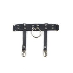 SUBBLIME - 953744 LIGUERO PUNK DE CUERO AJUSTABLE NEGRO TALLA ÚNICA