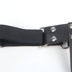 SUBBLIME - 953744 LIGUERO PUNK DE CUERO AJUSTABLE NEGRO TALLA ÚNICA