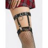 SUBBLIME - 953744 LIGUERO PUNK DE CUERO AJUSTABLE NEGRO TALLA ÚNICA