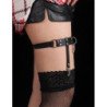 SUBBLIME - 953744 LIGUERO PUNK DE CUERO AJUSTABLE NEGRO TALLA ÚNICA