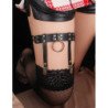 SUBBLIME - 953744 LIGUERO PUNK DE CUERO AJUSTABLE NEGRO TALLA ÚNICA